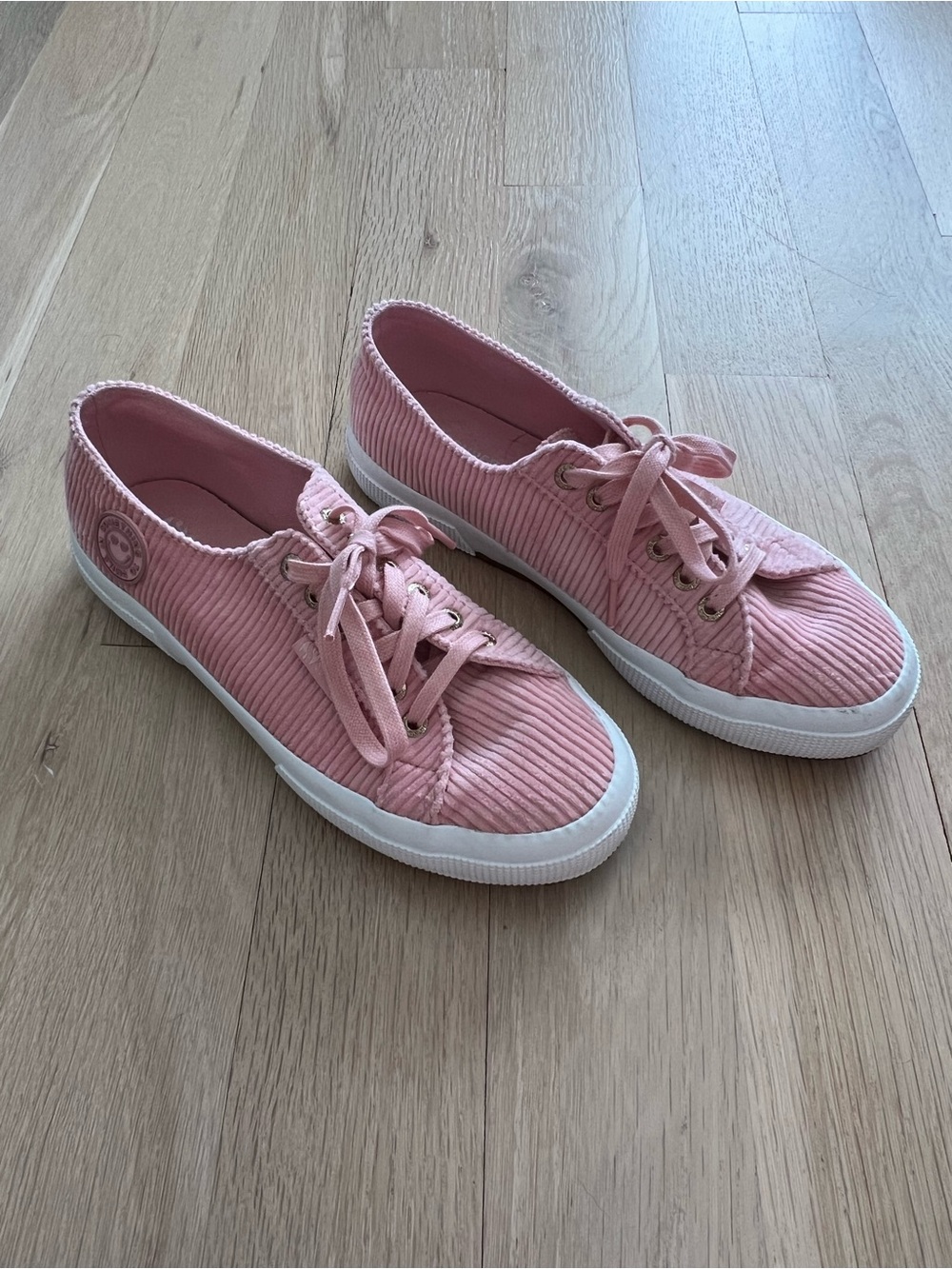 Superga x Something Navy Pink Corduroy Sneakers